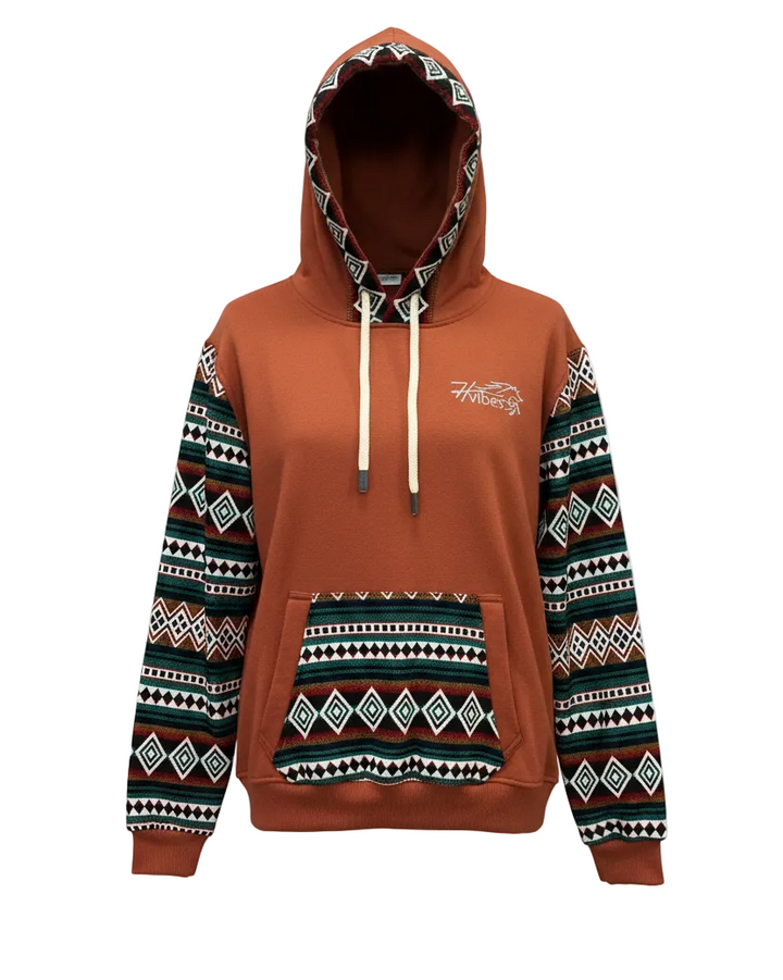 Hoodie West orange 10