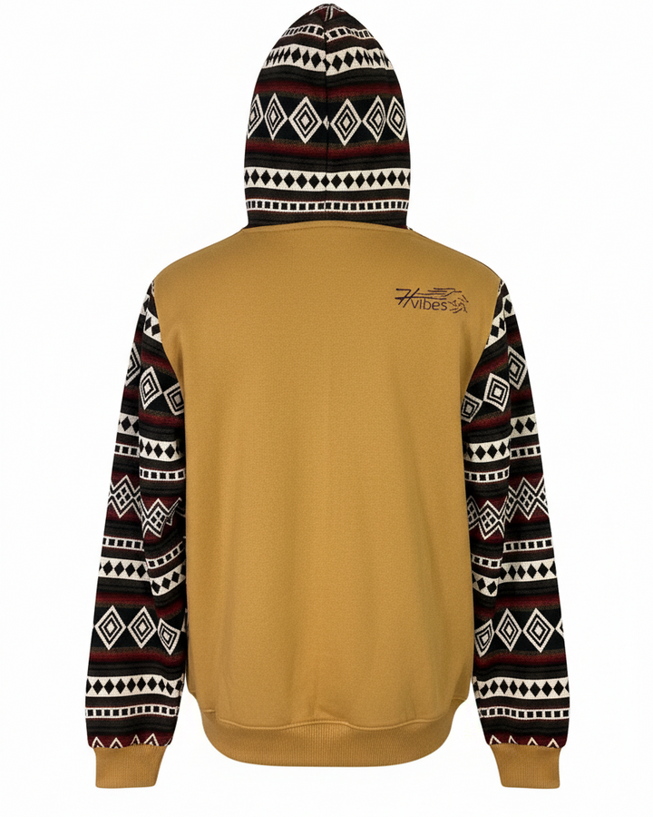 Hoodie West avec zip jaune 4
