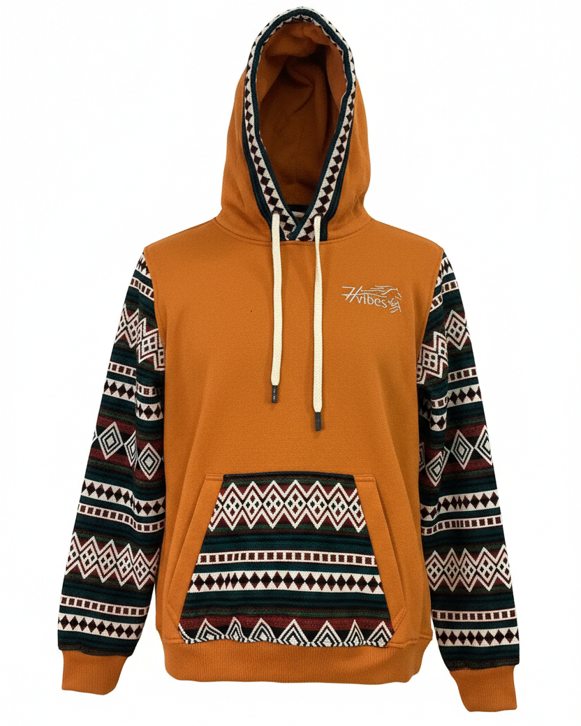 Hoodie West orange 4