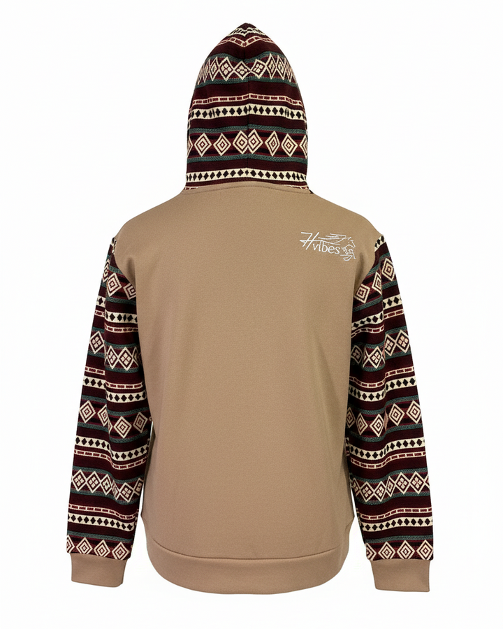 Hoodie West avec zip beige 6