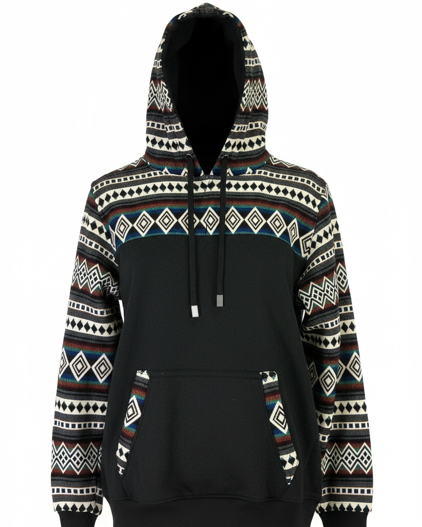 Hoodie West avec zip noir 13