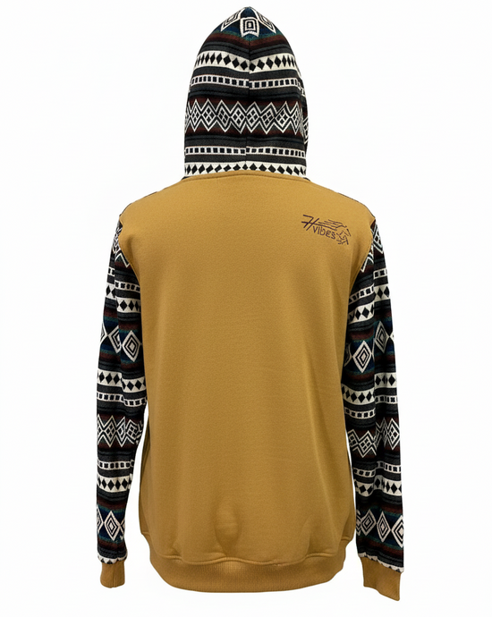 Hoodie West avec zip jaune 5