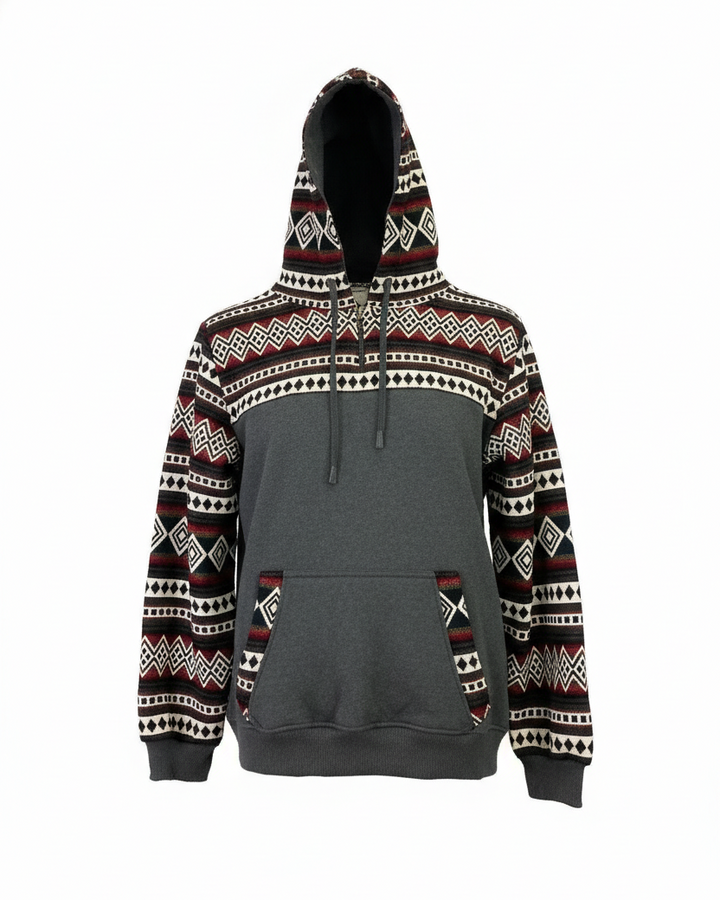 Hoodie West avec zip gris foncé 9
