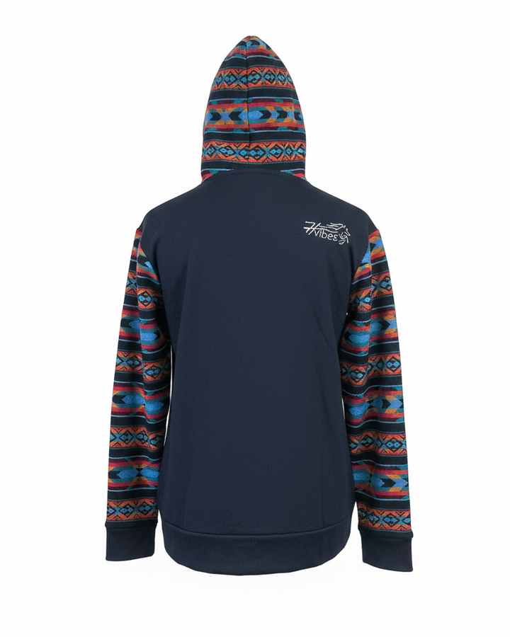 Hoodie West avec zip bleu 7