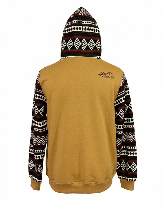 Hoodie West with yellow zip 1