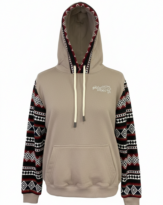 Hoodie West beige 2