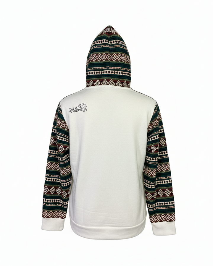 Hoodie West avec zip blanc 3