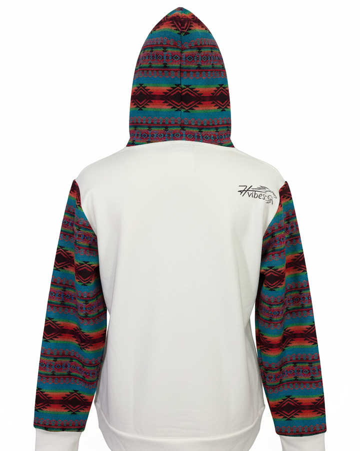 Hoodie West avec zip blanc 4