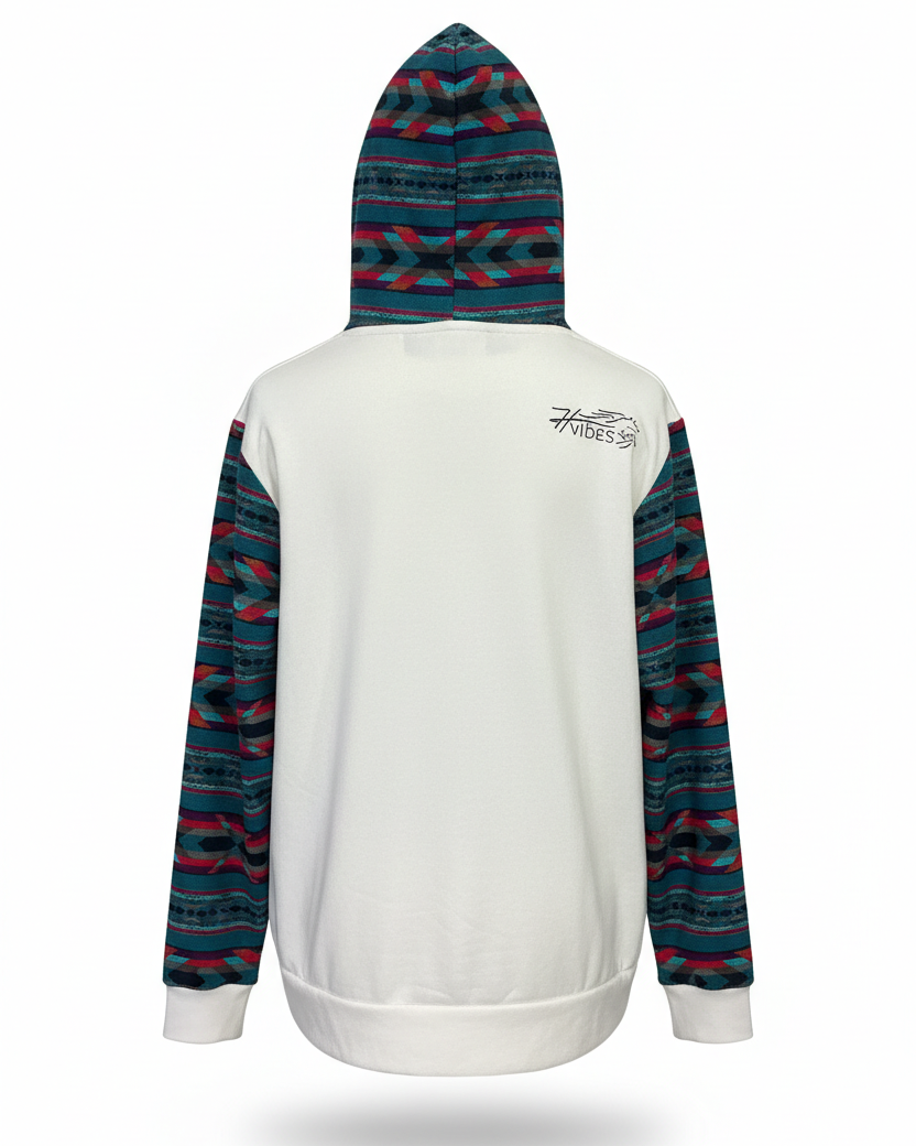 Hoodie West avec zip blanc 7