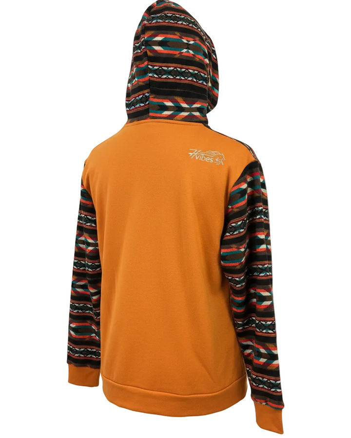 Hoodie West avec zip orange 10