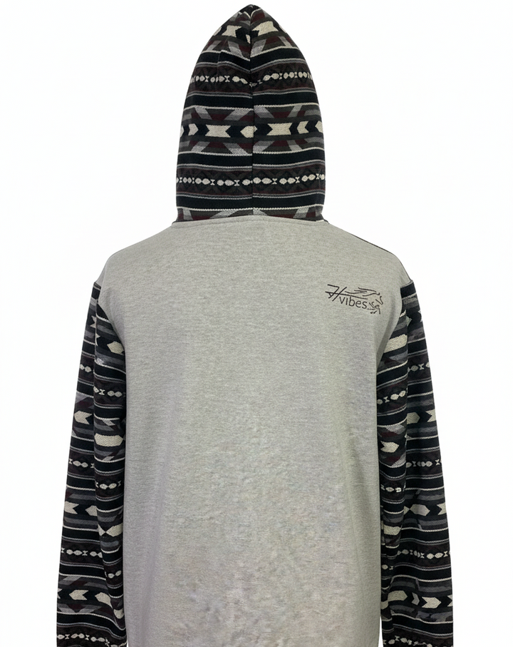 Hoodie West avec zip gris pâle 5