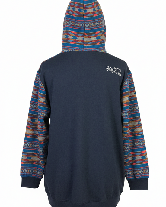 Hoodie West avec zip bleu 5