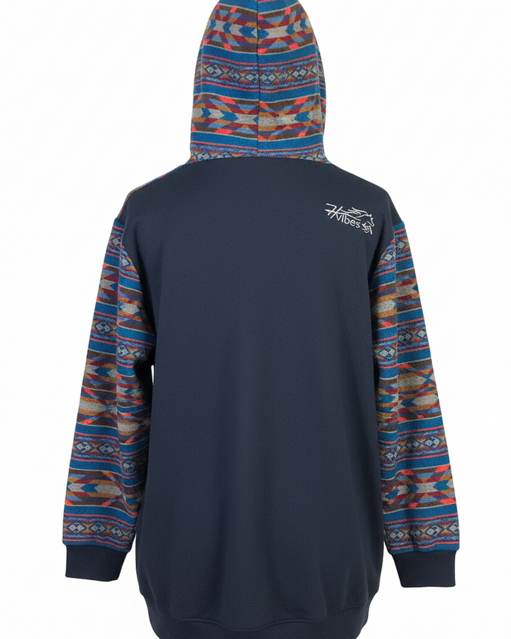 Hoodie West avec zip bleu 5