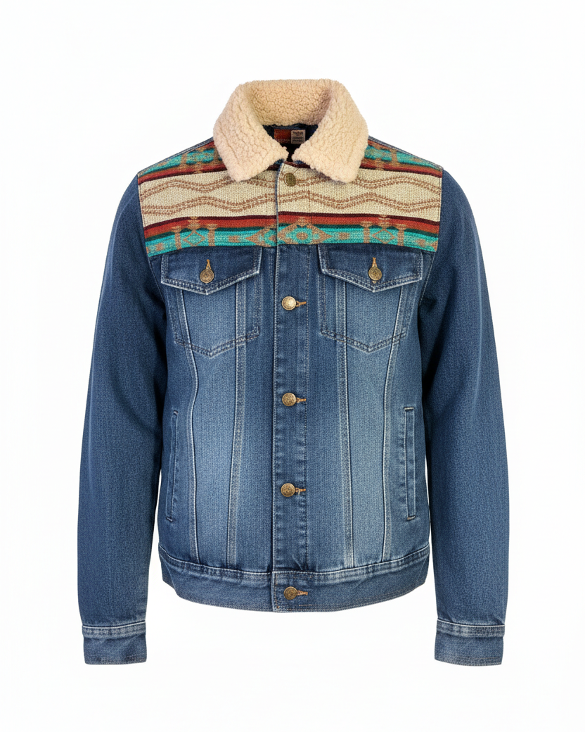 Manteau en jean unisexe 13