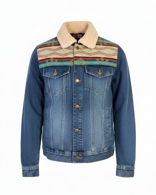 Manteau en jean unisexe 13