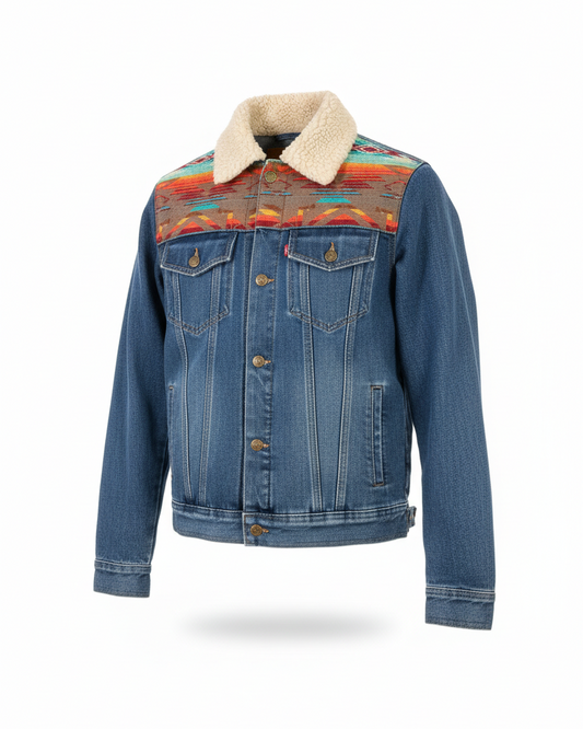 Manteau en jean unisexe 2