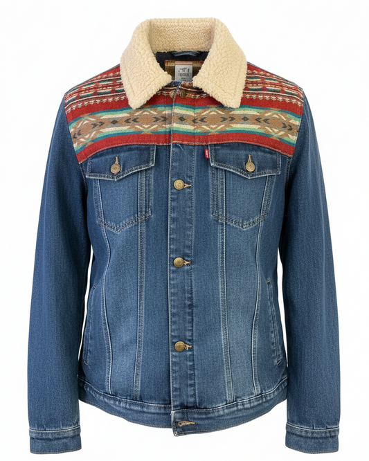 Manteau en jean unisexe 15