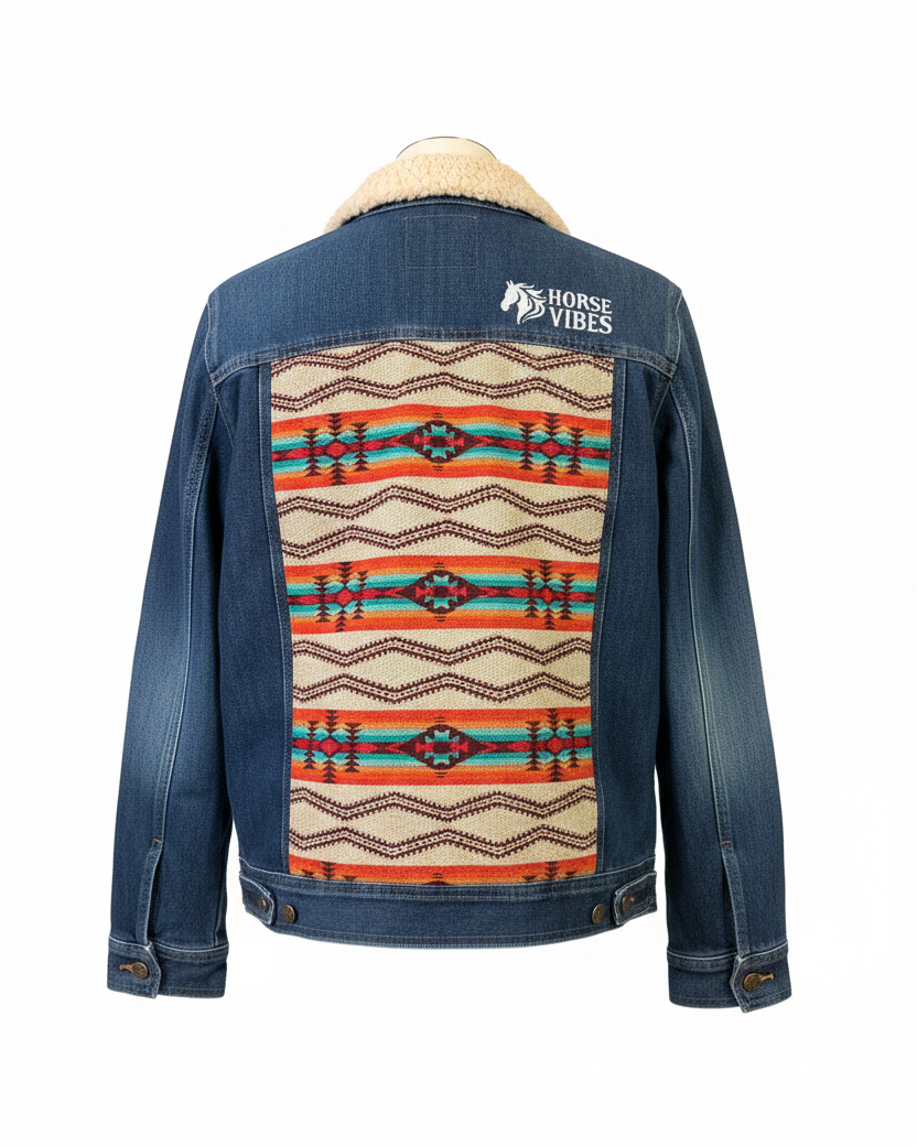 Manteau en jean unisexe 16