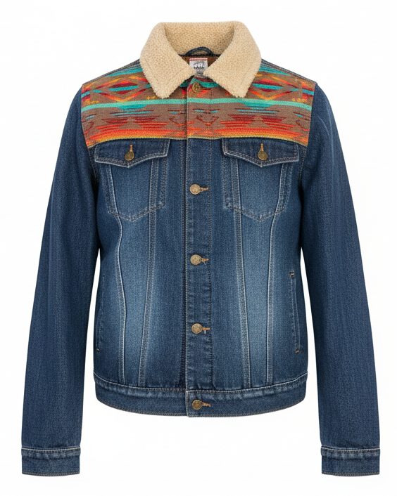 Manteau en jean unisexe 21