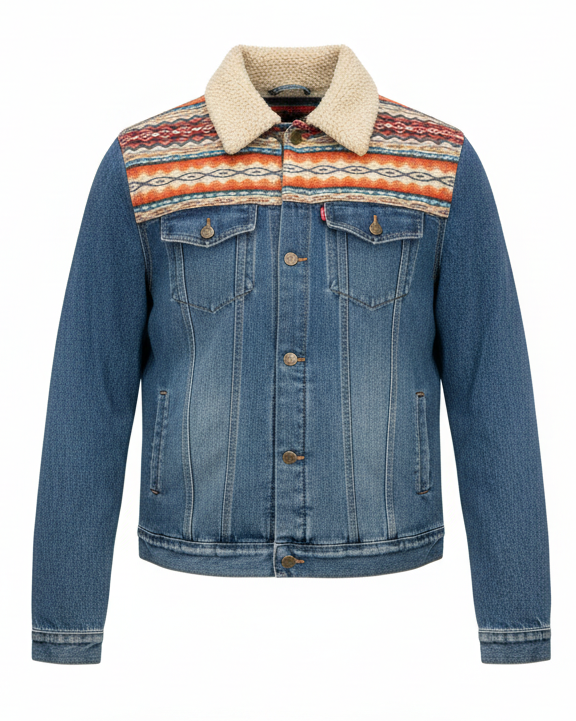 Manteau en jean unisexe 34