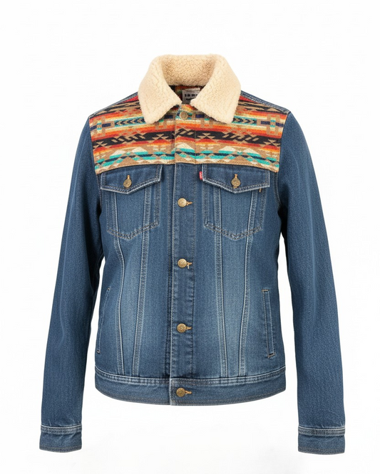 Manteau en jean unisexe 18