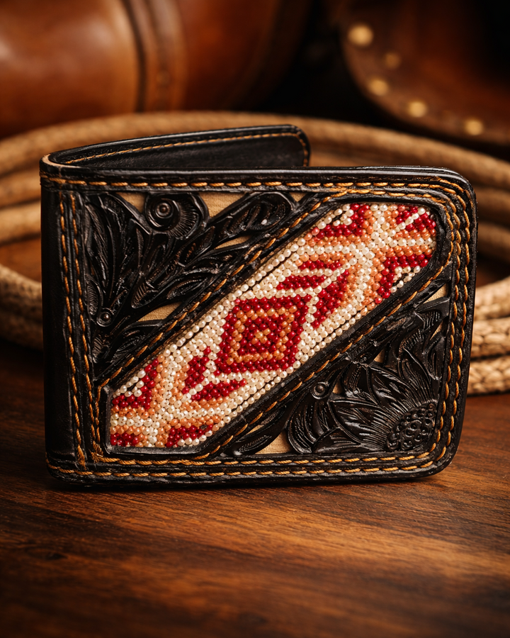 Small leather wallet for men