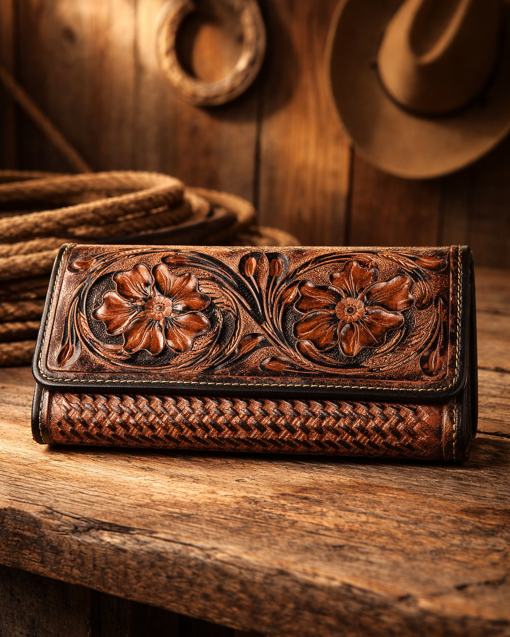 Porte-monnaie en cuir pour femme