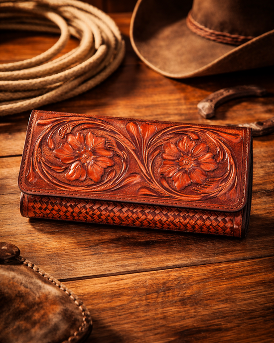 Porte-monnaie en cuir pour femme