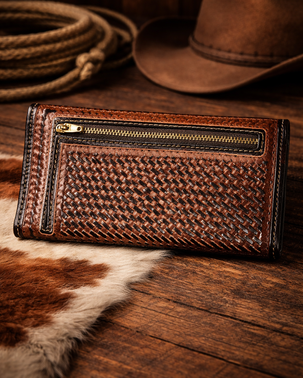 Porte-monnaie en cuir pour femme