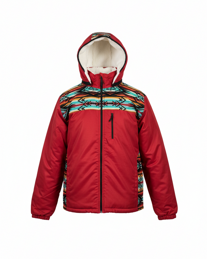 Manteau West unisexe rouge 1