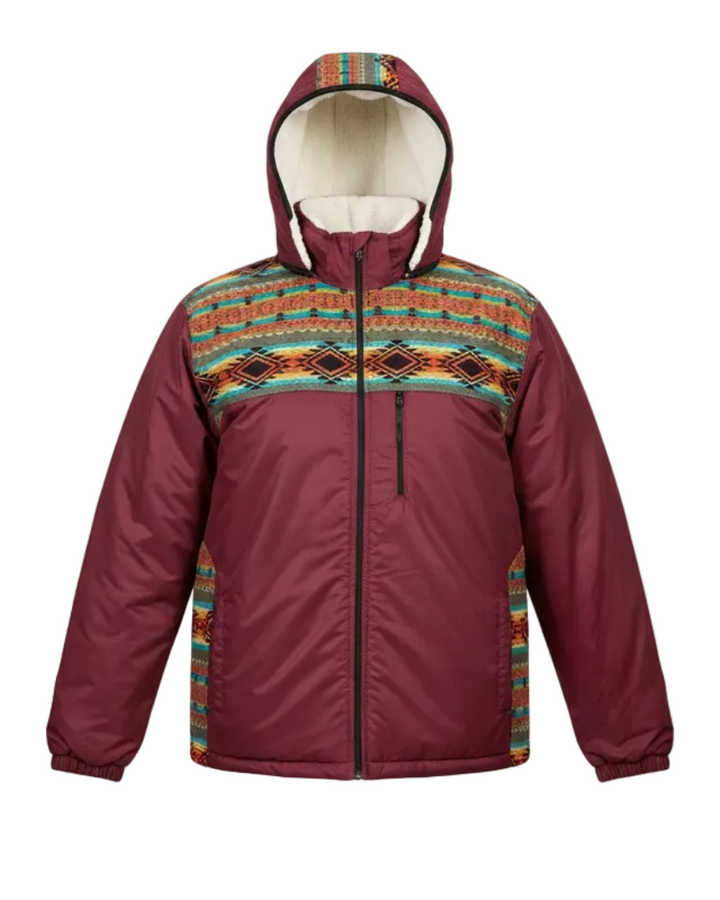 Manteau West unisexe bourgogne 5