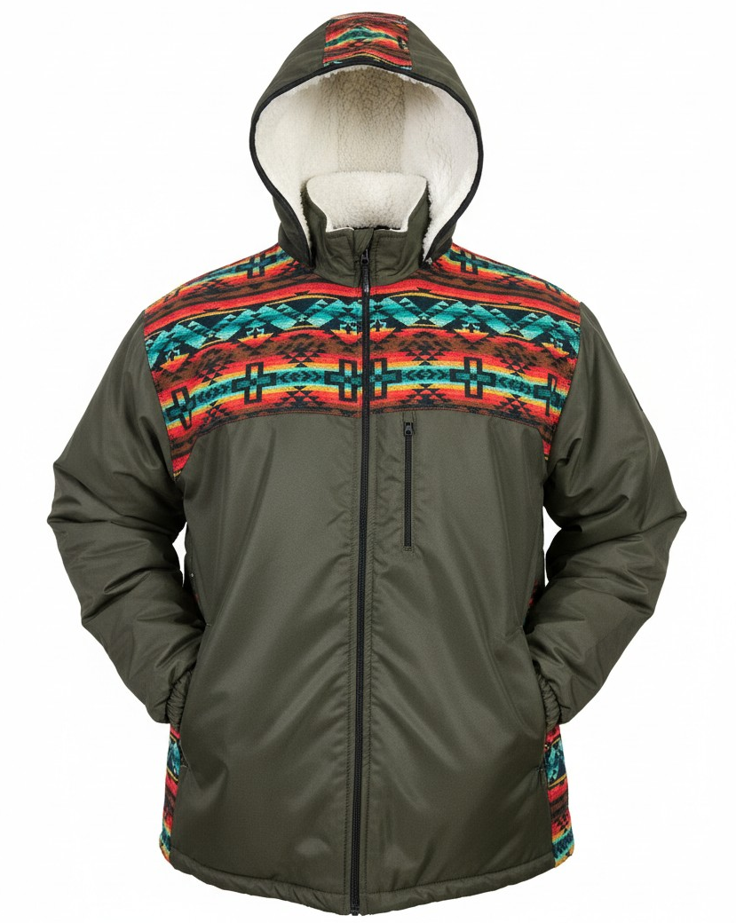 Manteau West unisexe kaki 7