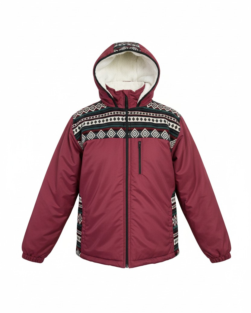 Manteau West unisexe bourgogne 9