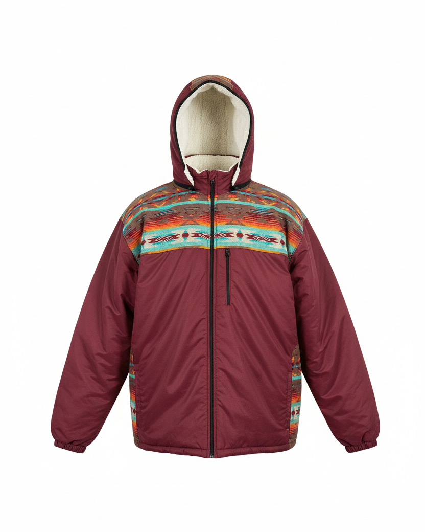 Manteau West bourgogne 10