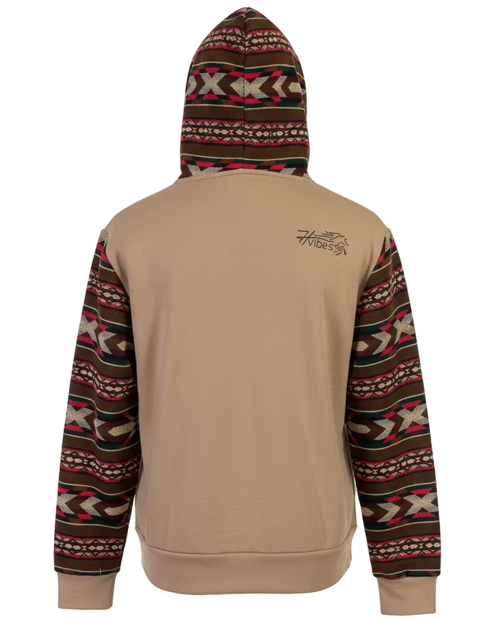Hoodie West avec zip beige 2