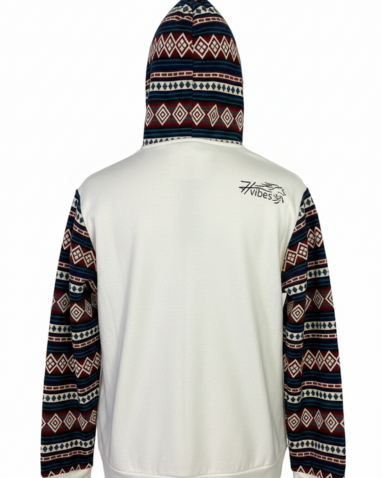 Hoodie West avec zip blanc 1