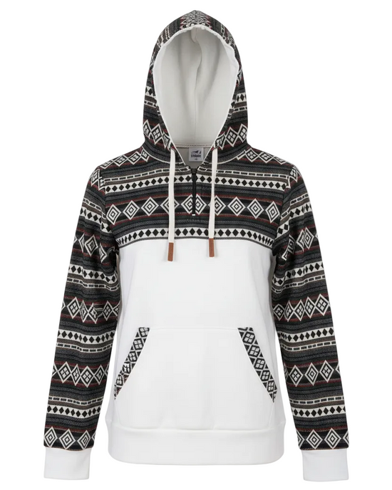 Hoodie West avec zip blanc 8
