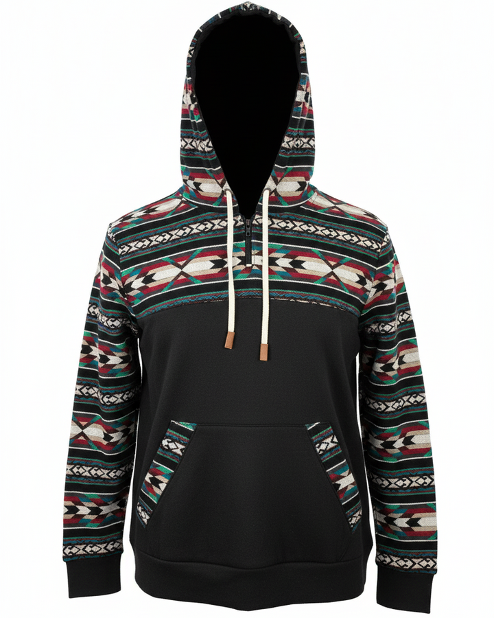 Hoodie West avec zip noir 11