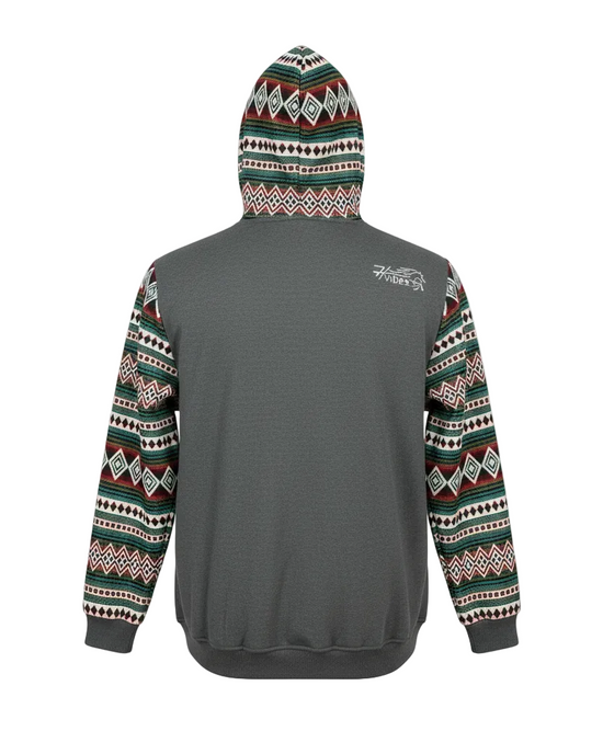 Hoodie West avec zip gris foncé 2