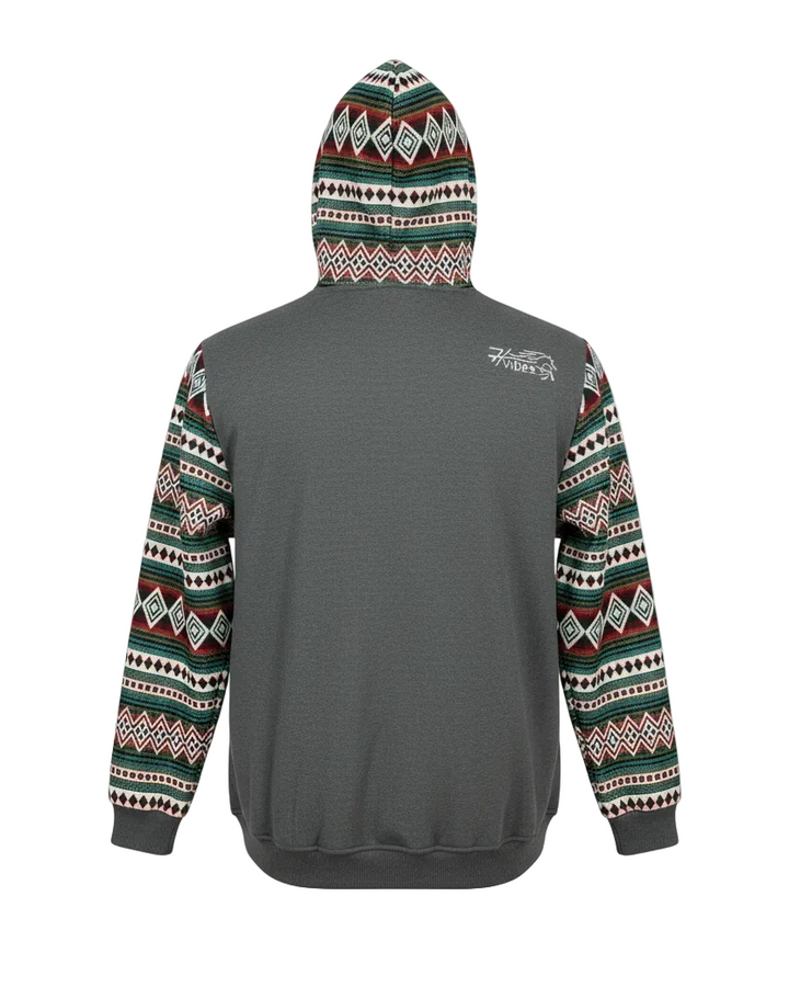 Hoodie West avec zip gris foncé 2