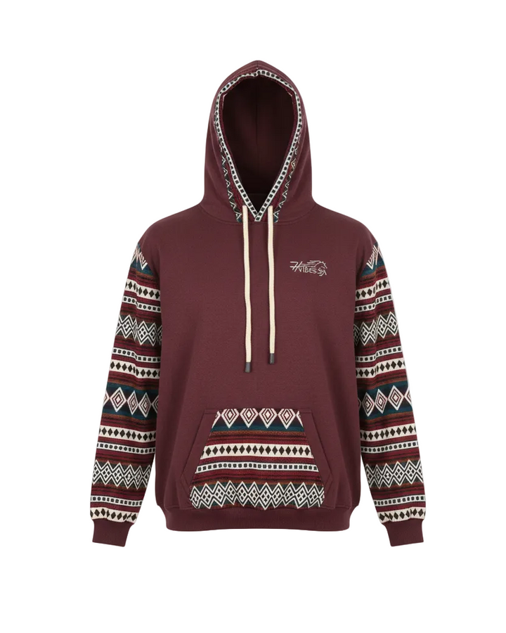 Burgundy West Hoodie 1
