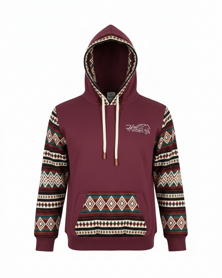 Burgundy West Hoodie 2