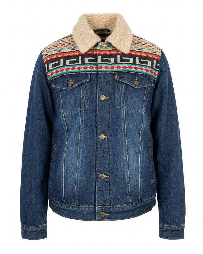 Manteau en jean unisexe 33