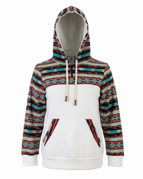Hoodie West avec zip blanc 9