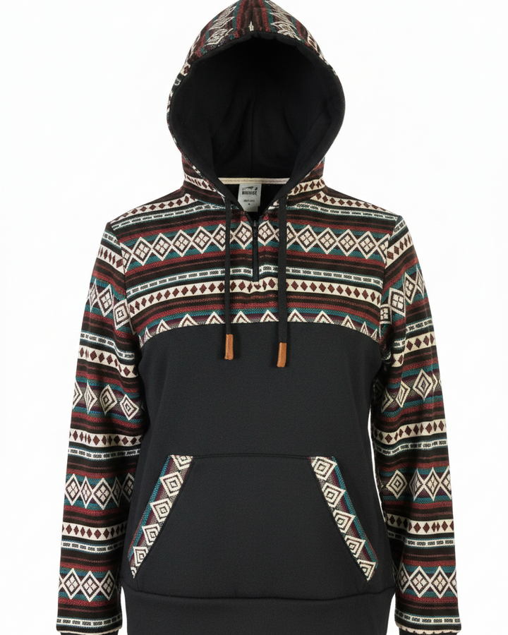 Hoodie West avec zip noir 5