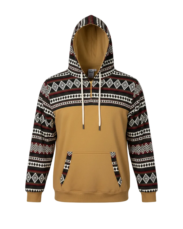 Hoodie West avec zip jaune 6