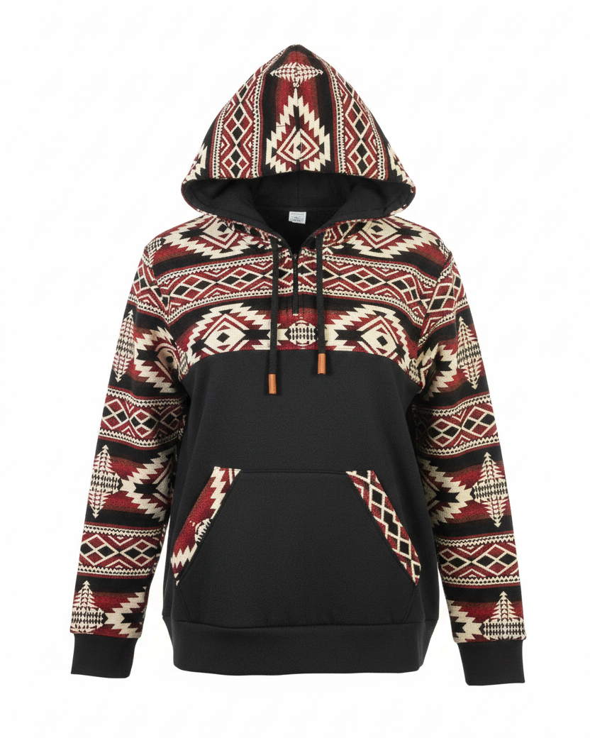 Hoodie West avec zip noir 10