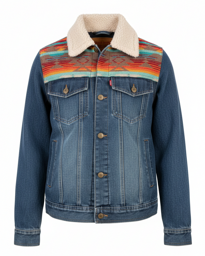 Manteau en jean unisexe 42