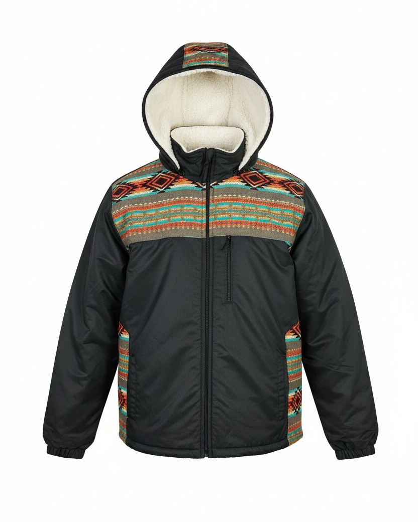 Manteau West unisexe noir 7