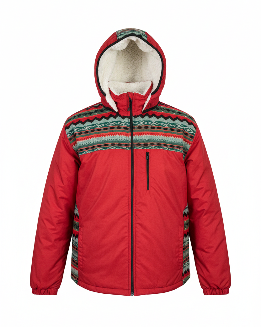 Manteau West unisexe rouge 2